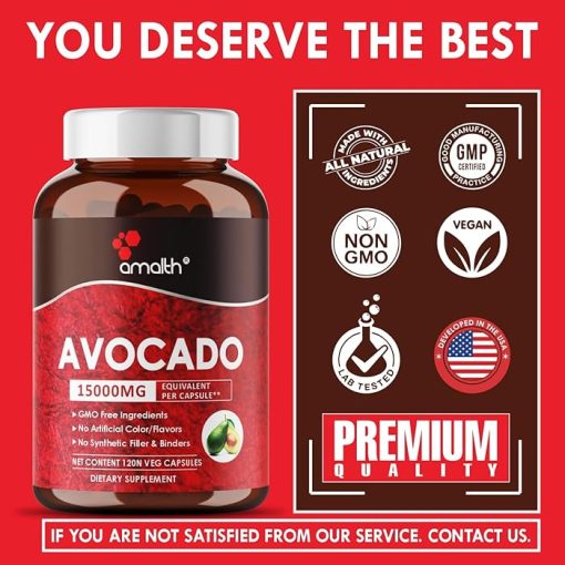 Amalth Avocado (15,000 mg) - 120 veg capsules