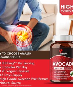 Amalth Avocado (15,000 mg) - 120 veg capsules