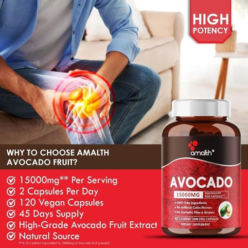 Amalth Avocado (15,000 mg) - 120 veg capsules