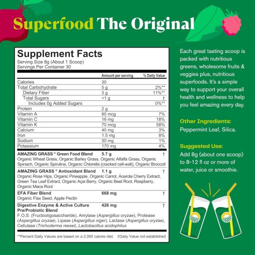 Amazing Grass Greens Blend Superfood - 240 gram