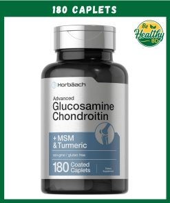 Horbaach Glucosamine Chondroitin + MSM & Turmeric - 180 caplets