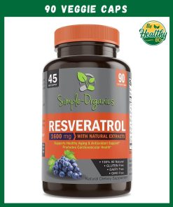 Simple Organics Resveratrol + (1,600 mg) - 90 veggie caps