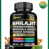 Zoyava Shilajit Ashwagandha Panax Ginseng (15,250 mg) - 60 veggie capsules