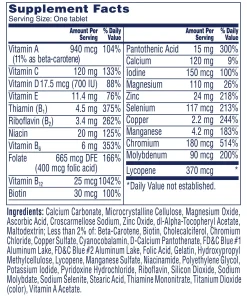 One A Day Men's 50+ Multivitamin - 100 tablets