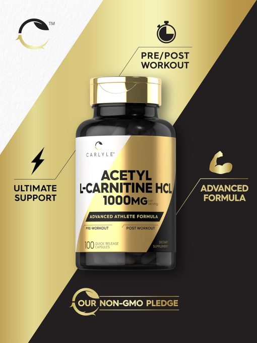Carlyle Acetyl L-Carnitine HCL (1,000 mg) - 100 capsules