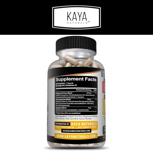 Kaya Oxy Burn Thermogenic (472 mg) - 60 capsules