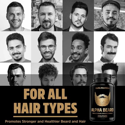 Hollis Nutrition Alpha Beard - 60 capsules