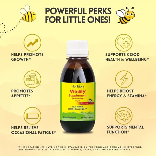 Herbion Naturals Vitality Supplement for Children Liquid - 150 ml