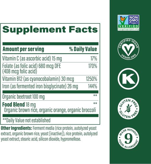 MegaFood Iron Blood Builder Minis - 60 tablets