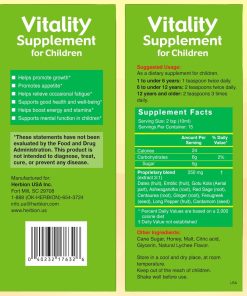 Herbion Naturals Vitality Supplement for Children Liquid - 150 ml