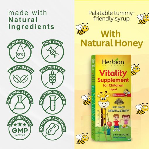 Herbion Naturals Vitality Supplement for Children Liquid - 150 ml