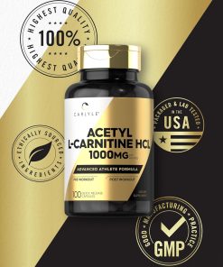 Carlyle Acetyl L-Carnitine HCL (1,000 mg) - 100 capsules