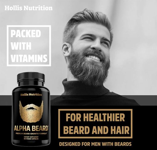 Hollis Nutrition Alpha Beard - 60 capsules