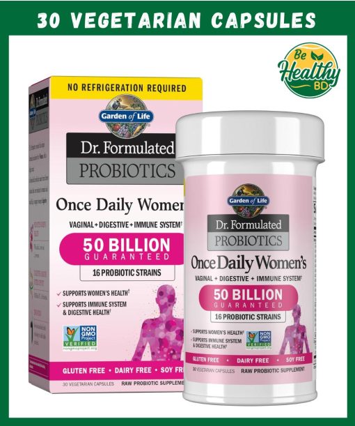 Garden of Life Once Daily Women's Probiotic (50 Billion) - 30 vegetarian capsules