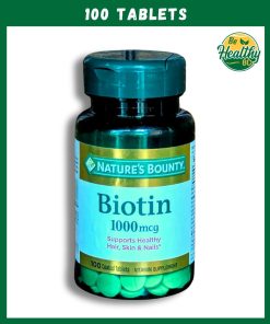 Nature’s Bounty Biotin (1,000 mcg) – 100 tablets