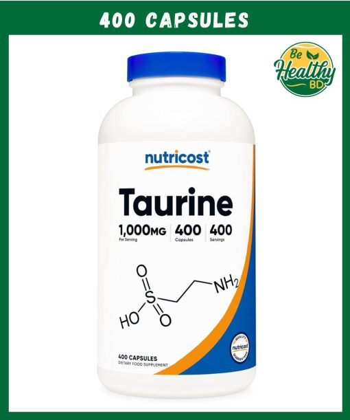 Nutricost Taurine (1,000 mg) - 400 capsules