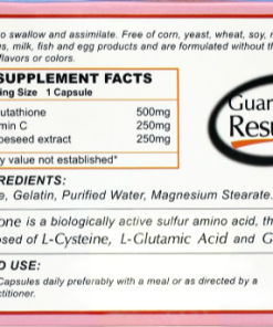 Active White L-Glutathione Skin Whitener (1,000 mg) - 60 capsules