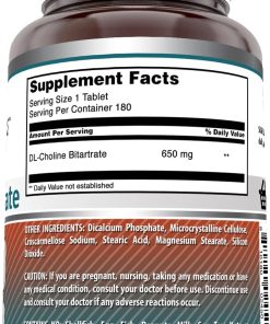 Amazing Formulas Choline Bitartrate (650 mg) - 180 tablets