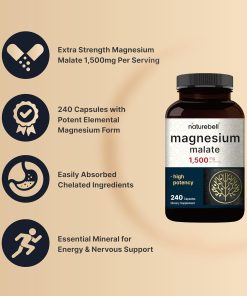 Naturebell Magnesium Malate (1,500 mg) - 240 capsules