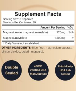 Naturebell Magnesium Malate (1,500 mg) - 240 capsules