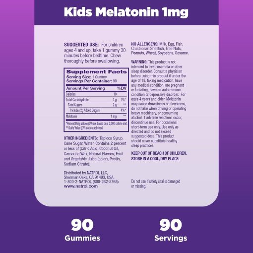 Natrol Kids Melatonin (1 mg) - 90 gummies