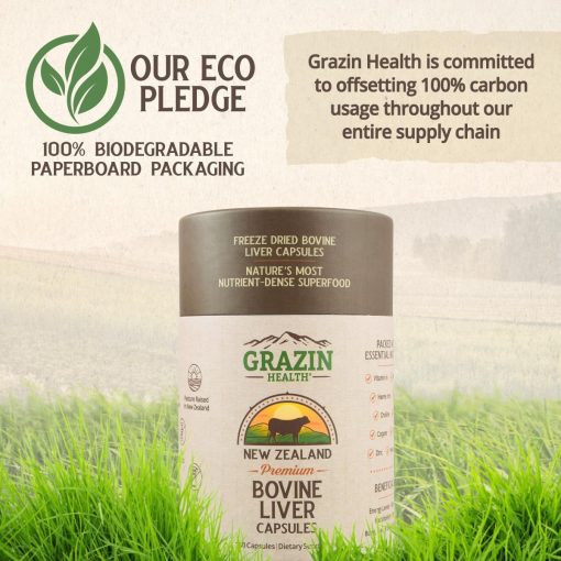 Grazin Health Bovine Liver - 180 capsules