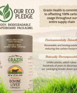 Grazin Health Bovine Liver - 180 capsules