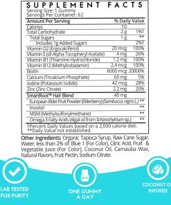 SugarBear Hair Vitamins Gummies - 62 gummies