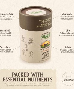 Grazin Health Bovine Liver - 180 capsules