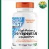 Doctor's Best High Potency Serrapeptase (120,000 SPU) - 90 veggie caps