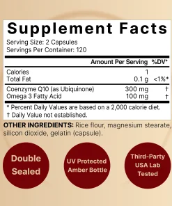 Naturebell CoQ10 (300 mg) with Omega-3 - 240 capsules