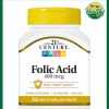 21st Century Folic Acid (400 mcg) - 250 tablets