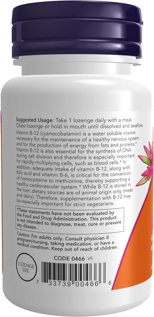 Now B-12 (1,000 mcg) - 100 lozenges