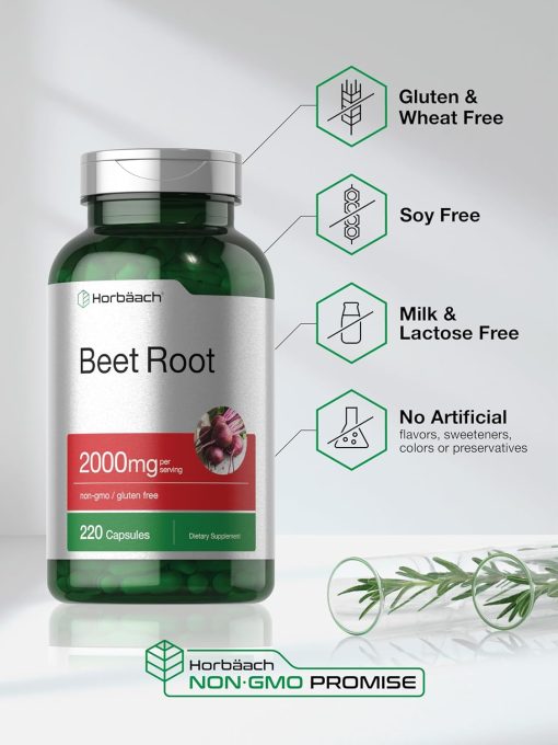 Horbaach Beet Root (2,000 mg) - 220 capsules