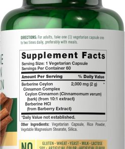 Carlyle Berberine & Ceylon Cinnamon - 60 vegetarian capsules