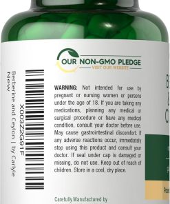 Carlyle Berberine & Ceylon Cinnamon - 60 vegetarian capsules