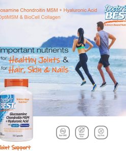 Doctor's Best Glucosamine Chondoitin MSM + Hyaluronic Acid - 150 veggie capsules