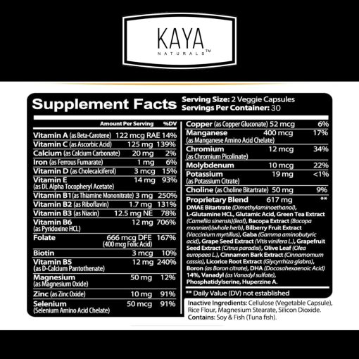 Kaya Neuro Brain & Focus - 60 capsules