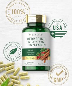 Carlyle Berberine & Ceylon Cinnamon - 60 vegetarian capsules