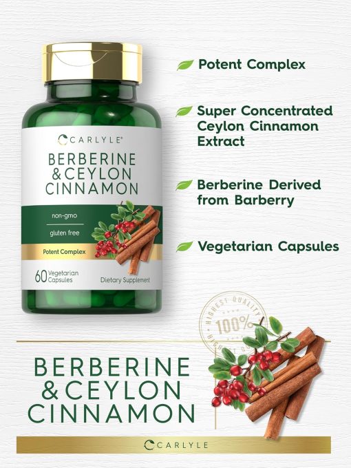 Carlyle Berberine & Ceylon Cinnamon - 60 vegetarian capsules
