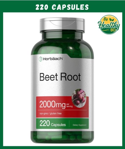 Horbaach Beet Root (2,000 mg) - 220 capsules
