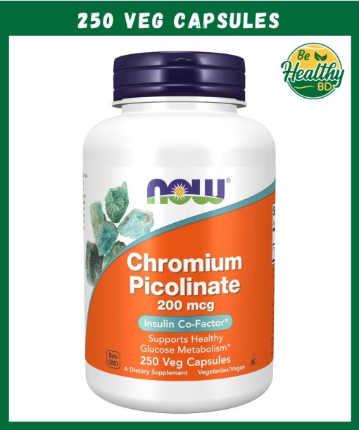 Now Chromium Picolinate (200 mcg) - 250 veg capsules