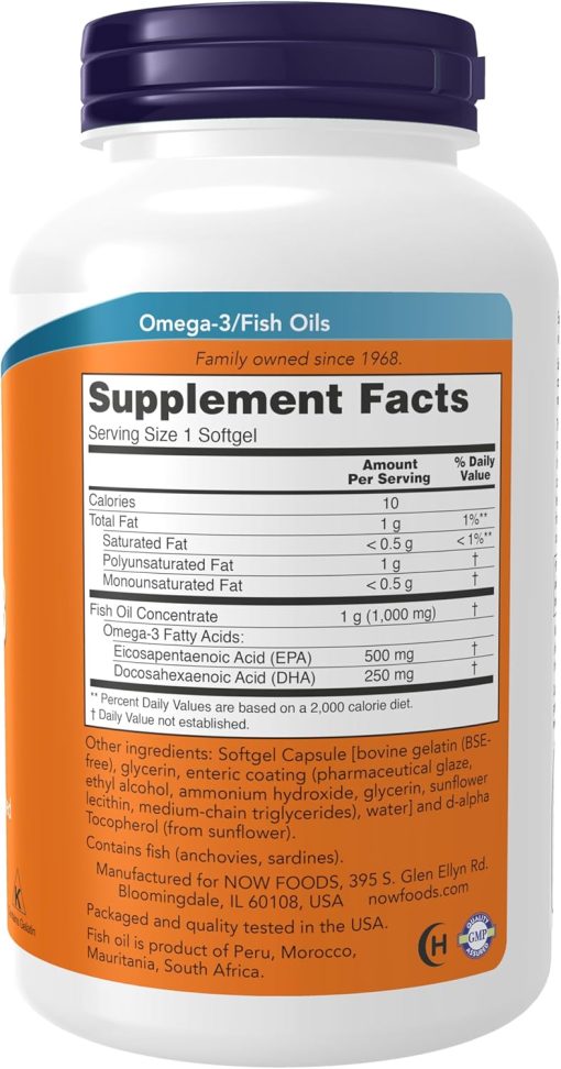 Now Omega-3 Fish Oil Ultra - 180 softgels