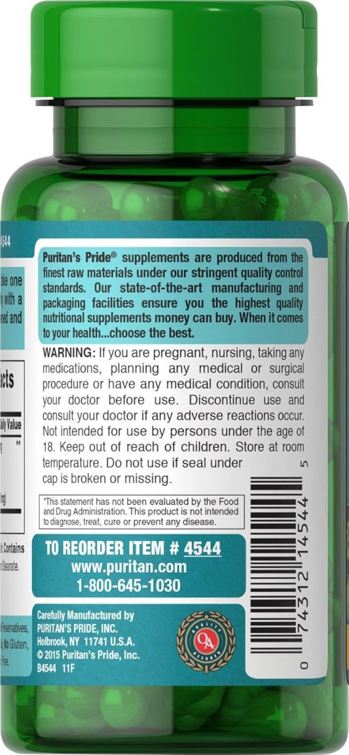 Puritan's Pride Ginkgo Biloba (120 mg) - 100 capsules