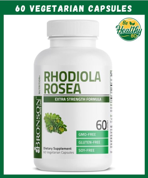 Bronson Rhodiola Rosea - 60 vegetarian capsules