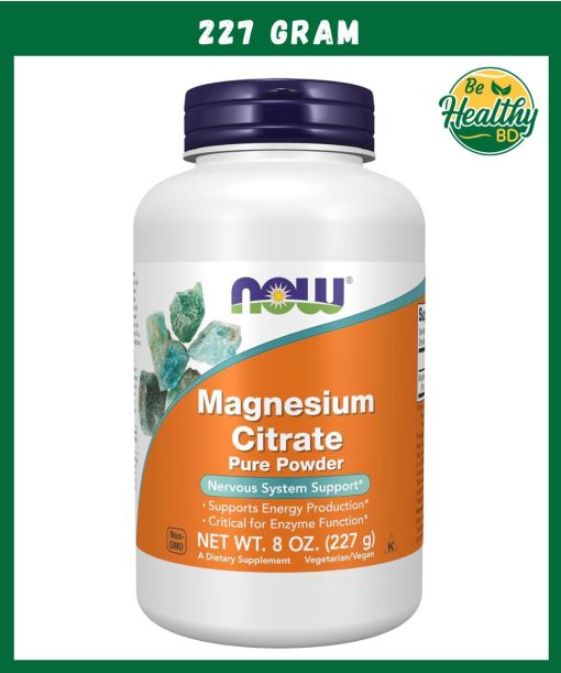 Now Magnesium Citrate Pure Powder - 227 gram