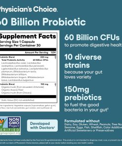 Physician's Choice Probiotic (60 Billion CFUs) - 30 capsules