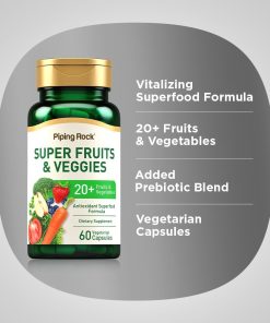 Piping Rock Super Fruits & Veggies - 60 vegetarian capsules