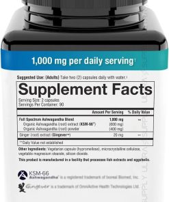 Youtheory Ashwagandha (1,000 mg) - 180 vegetarian capsules