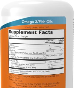 Now Cod Liver Oil (1,000 mg) - 90 softgels